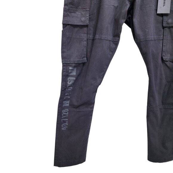Decibel Mens Black Cargo Utility Pants Size 40X32 - Picture 8 of 14
